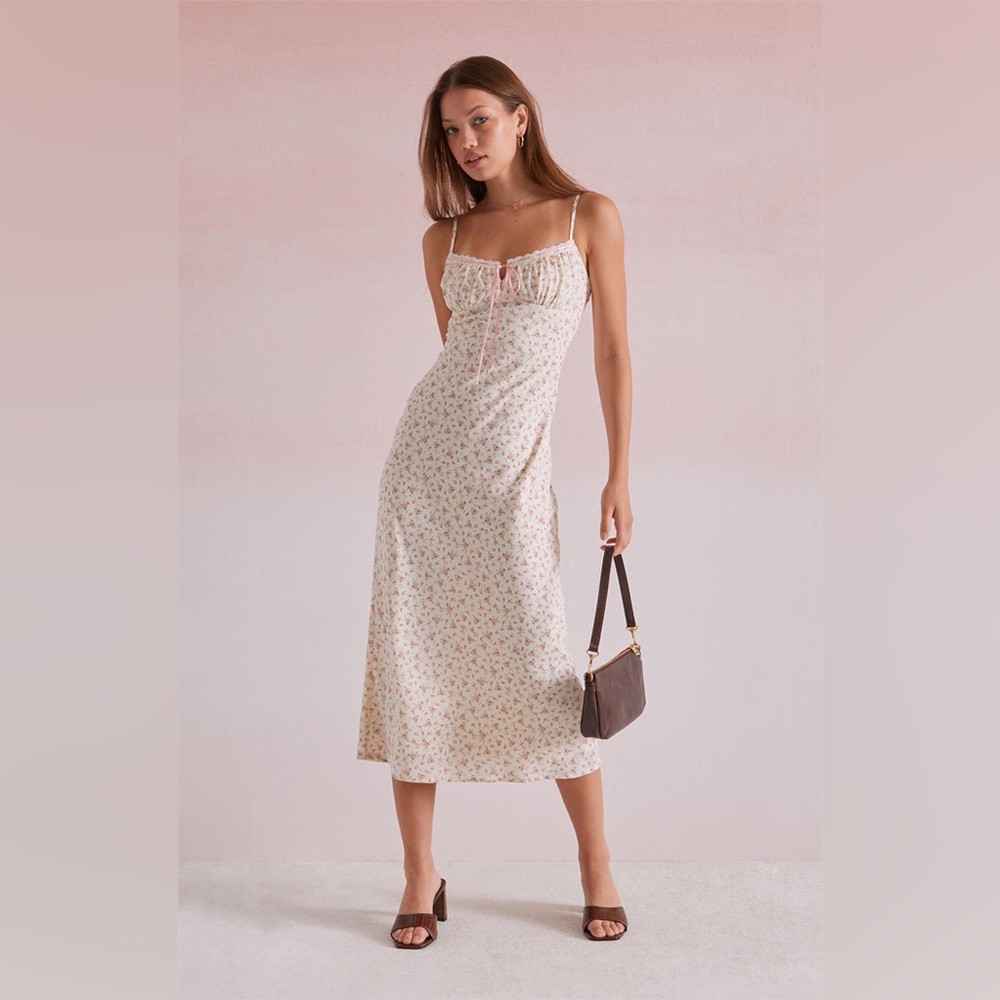 PacSun Pink Floral Maxi Dress
